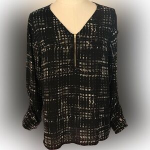 Apt. 9 Black and White Blouse Size PXL